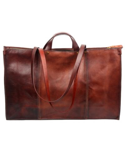 OLD TREND Sandstorm Extra-Large Leather Tote Bag