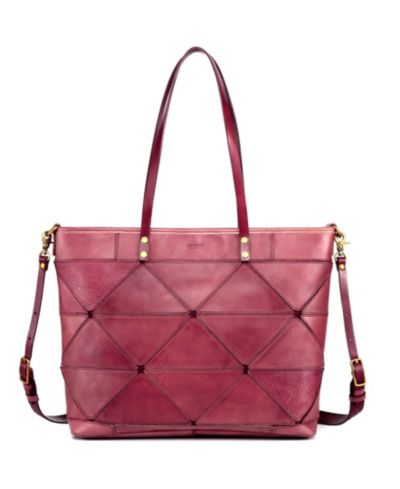 OLD TREND Women's Genuine Leather Prism Tote Bag