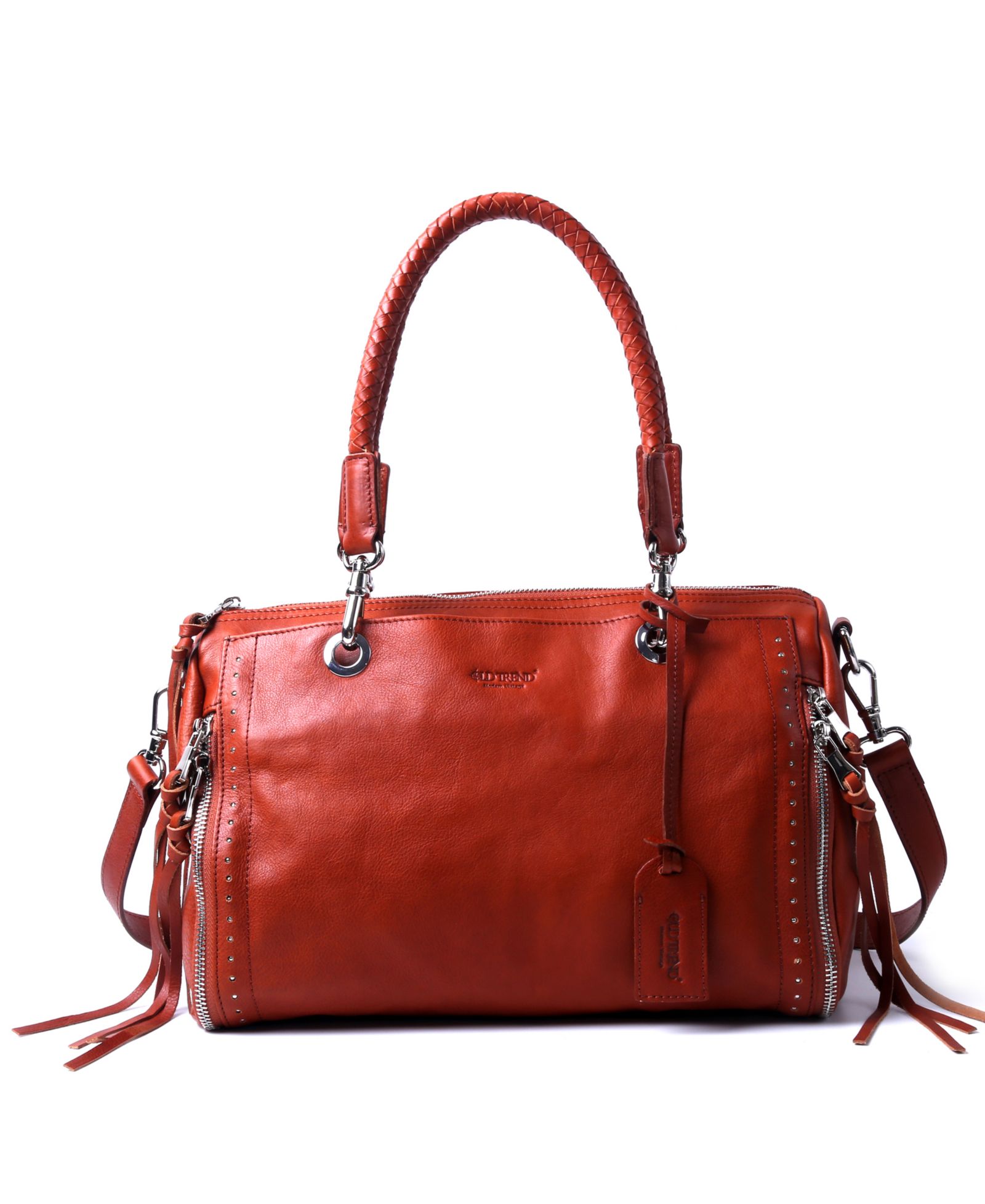OLD TREND Lily Small Leather Satchel Bag