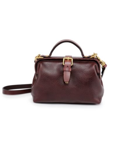 OLD TREND Doctor Small Leather Crossbody Satchel Bag