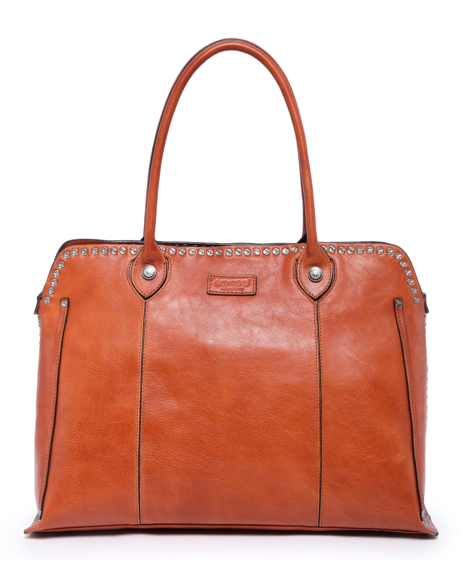 OLD TREND Soul Stud Large Leather Satchel Bag