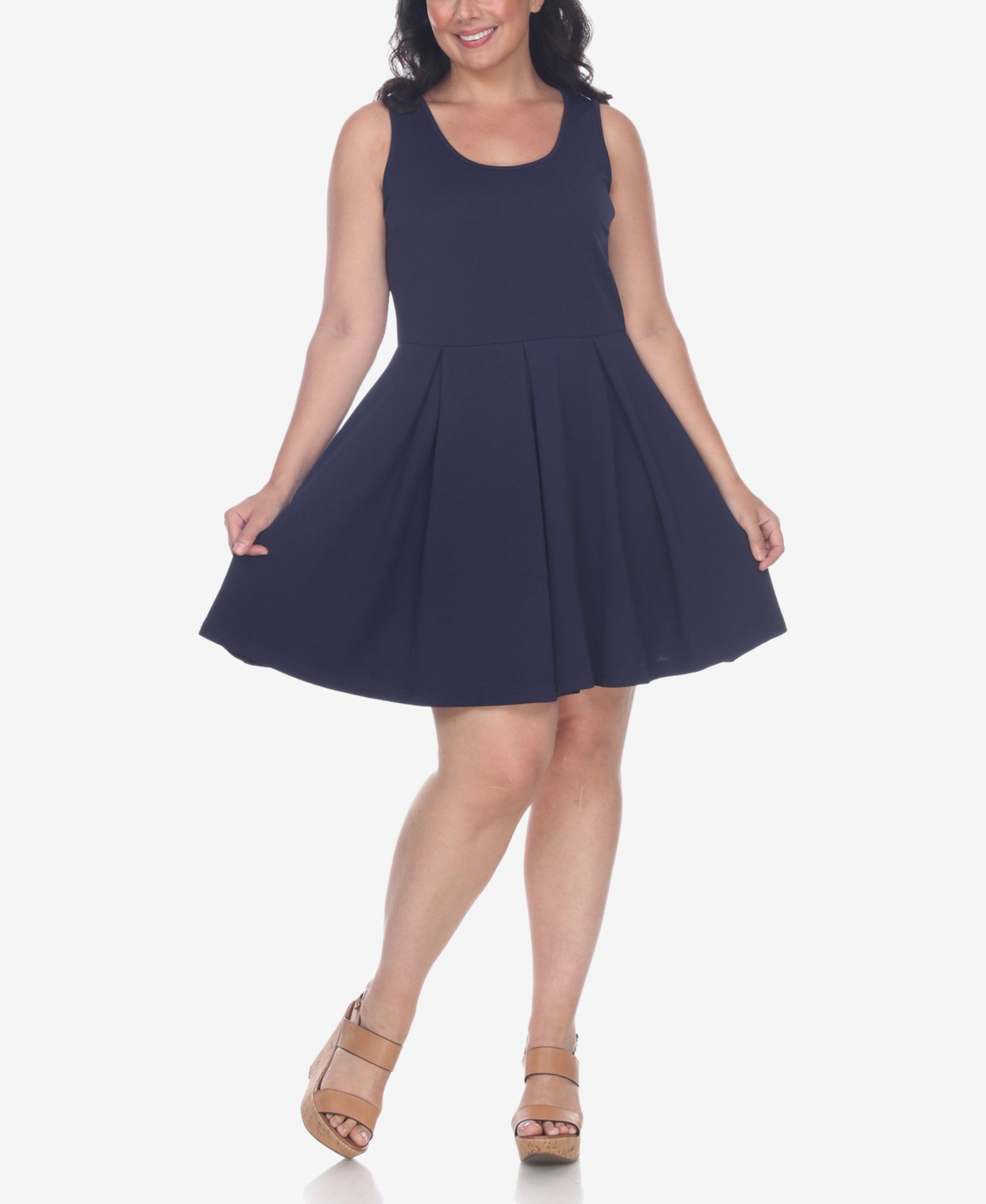 White Mark Женское кристаллическое платье Plus Size