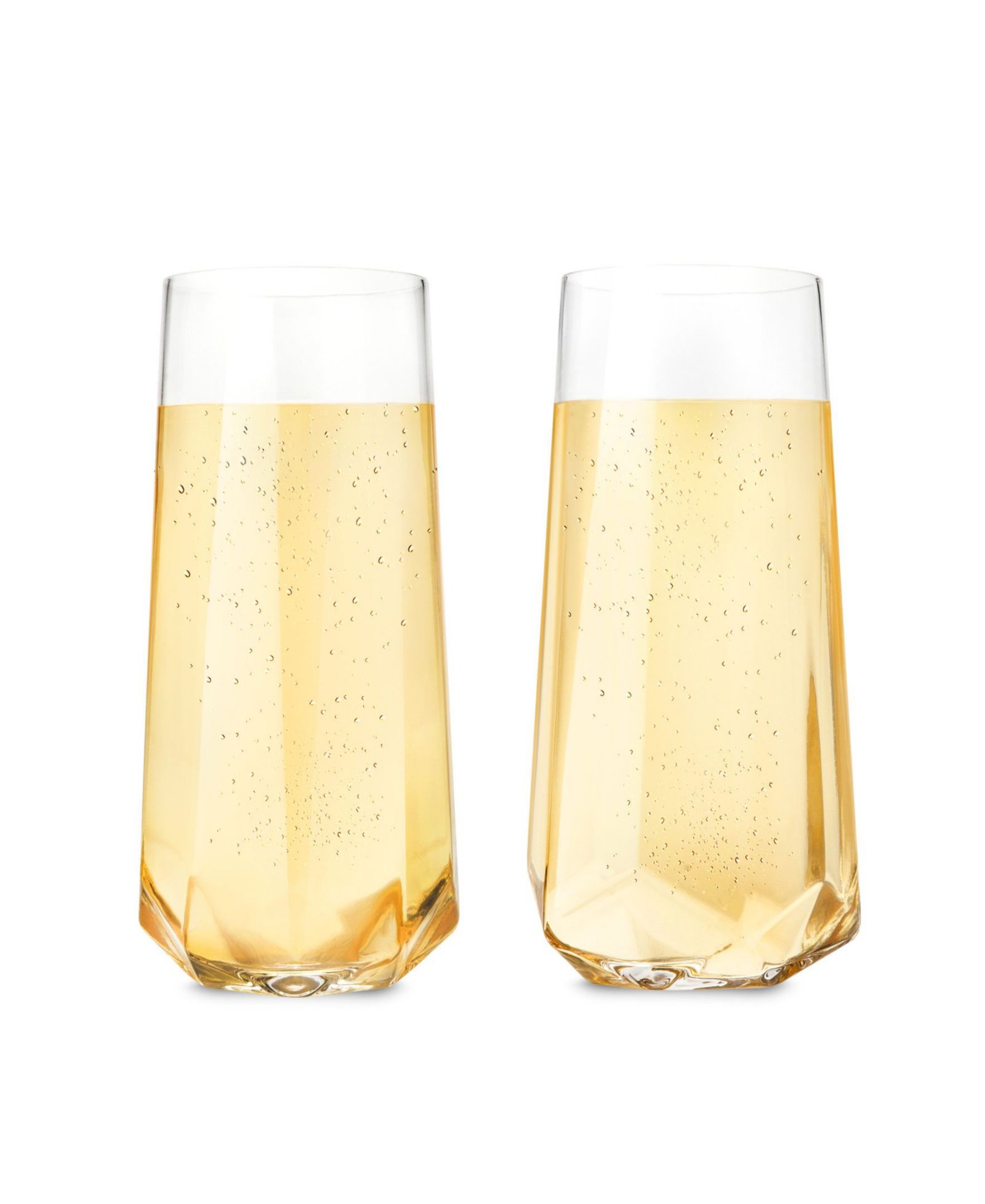 Viski Raye хрустальные бокалы для шампанского, набор из 2 шт., 10 Oz