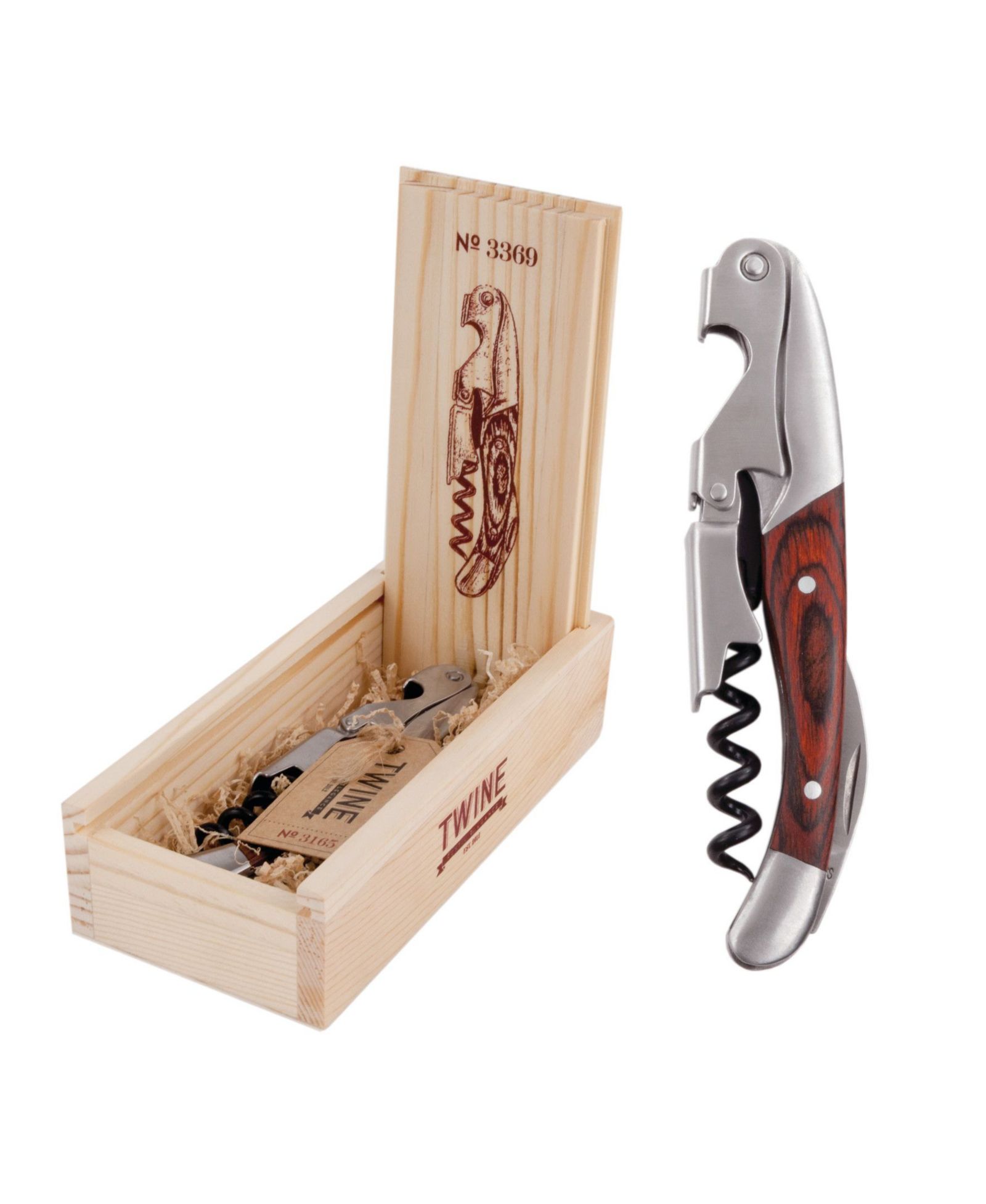 Штопор Twine Wood Double Hinged