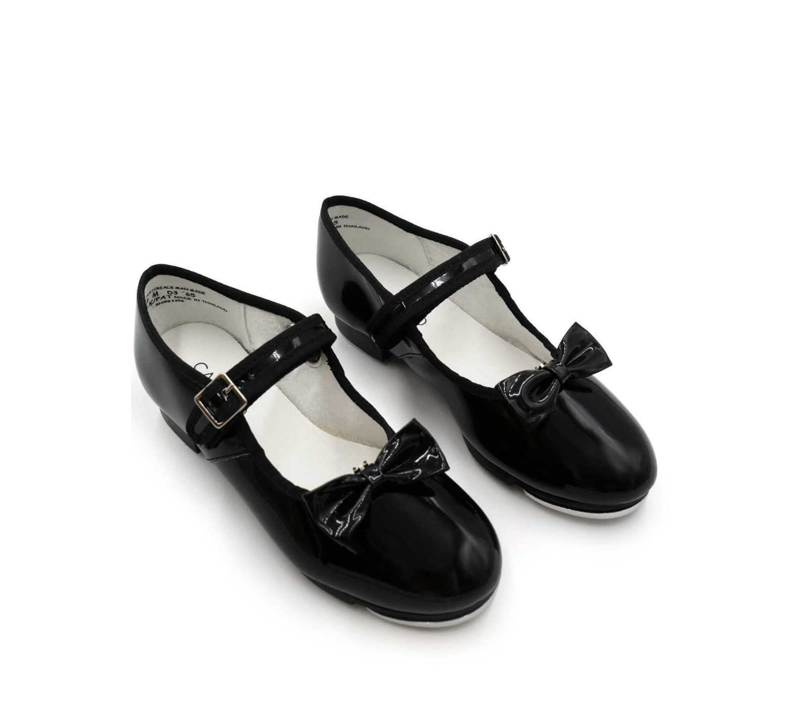 Capezio Детские туфли для танцев Mary Jane, черный лак