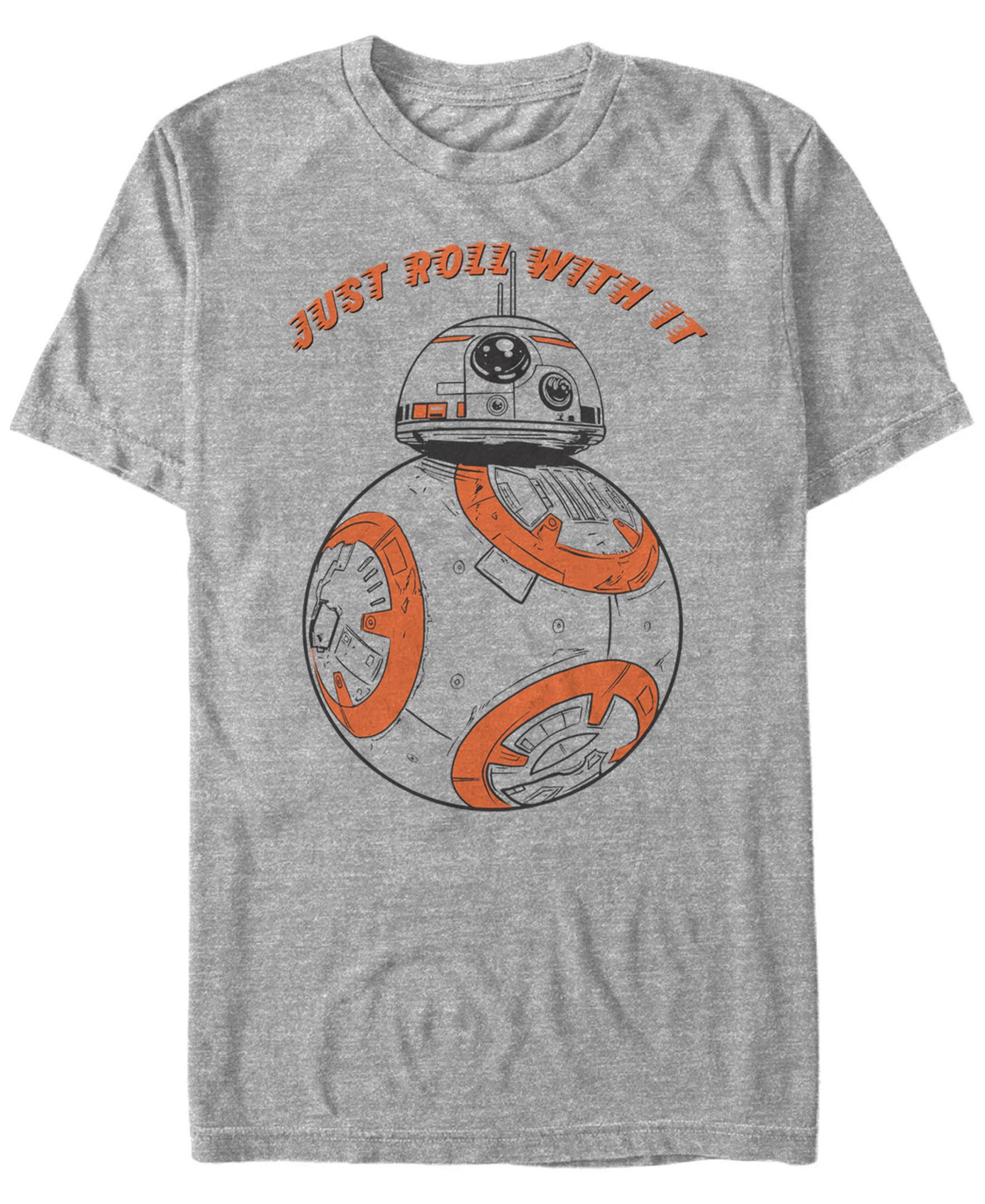 Мужская футболка Star Wars Bb-8 Just Roll With It с коротким рукавом