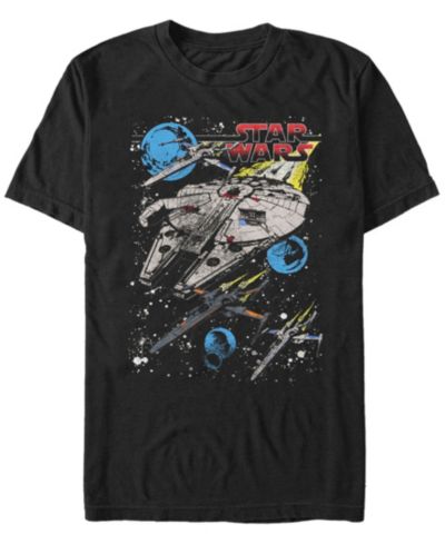 Star Wars Мужская футболка Classic Millennium Falcon Battle Short Sleeve
