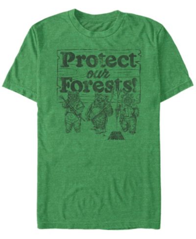 Мужская футболка Star Wars Ewok Protect Our Forests Short Sleeve