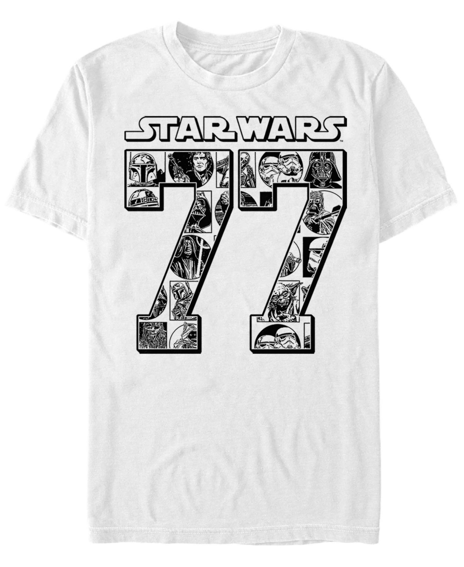 Fifth Sun мужская футболка с коротким рукавом Star Wars Classic Comical Since 77