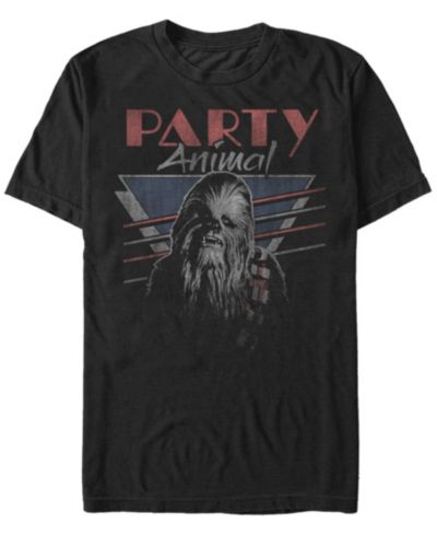 Star Wars Мужская футболка Classic Chewbacca Party Animal с коротким рукавом
