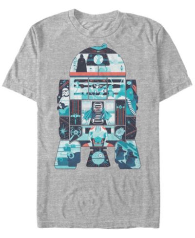Star Wars Мужская футболка с коротким рукавом Classic R2-D2 Behind The Scenes