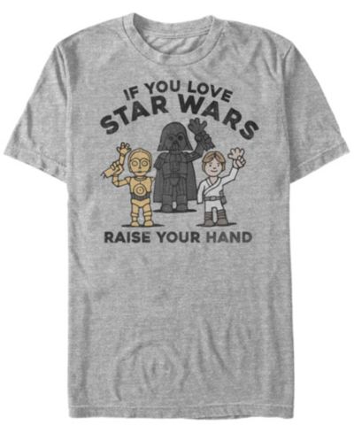 Мужская футболка Star Wars Classic Raise Your Hand с коротким рукавом