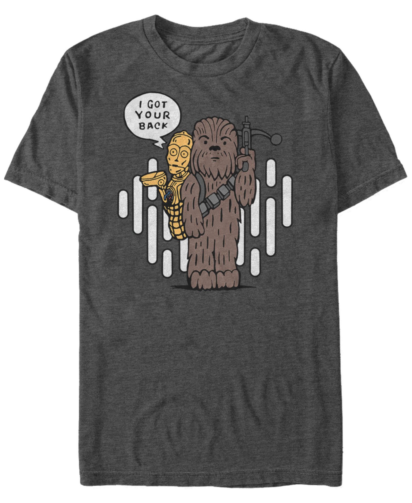 Star Wars Мужская Classic Cute Chewie And C-3Po Cartoon Short Sleeve T-shirt