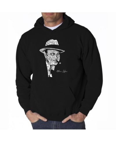 LA Pop Art Men's Word Art Hoodie - Al Capone - Original Gangster