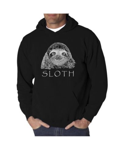 Мужское худи LA Pop Art Word Art - Sloth