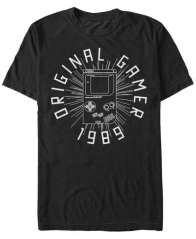 Nintendo Мужская футболка Gameboy Og Gamer 1989 Choice Short Sleeve
