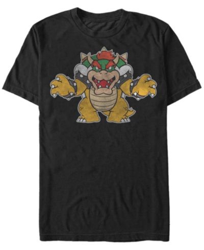 Nintendo Мужские футболки Nintendo Super Mario Just Bowser Short Sleeve T-Shirts