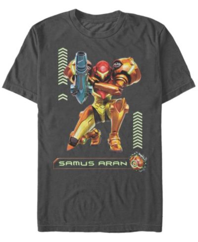 Мужская футболка Nintendo Metroid Samus Aran Short Sleeve