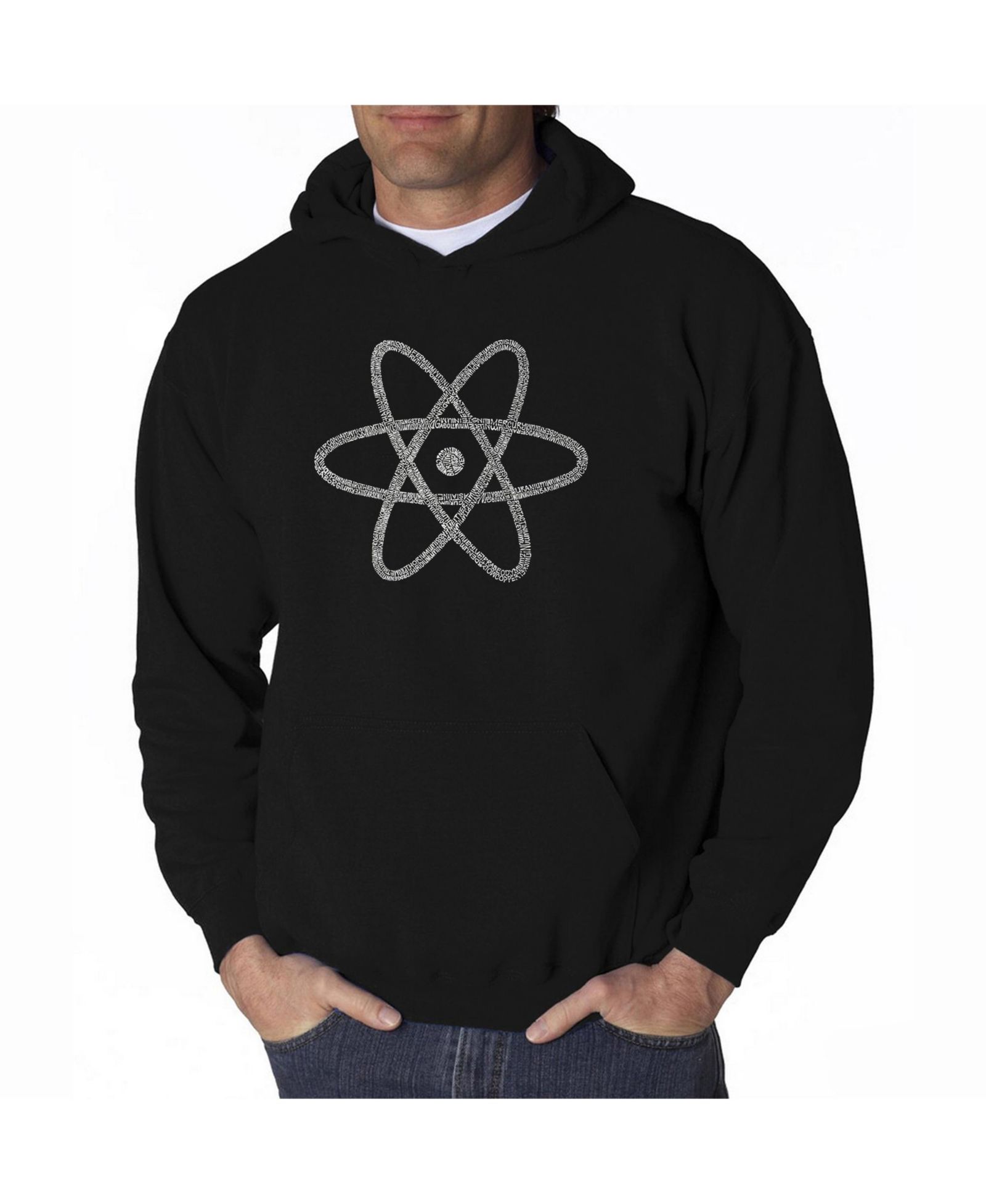 Мужское худи LA Pop Art Word Art - Atom