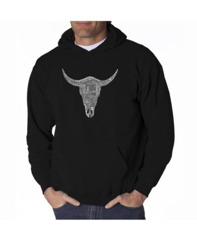 LA Pop Art Мужское худи Word Art Cowskull Country Hits