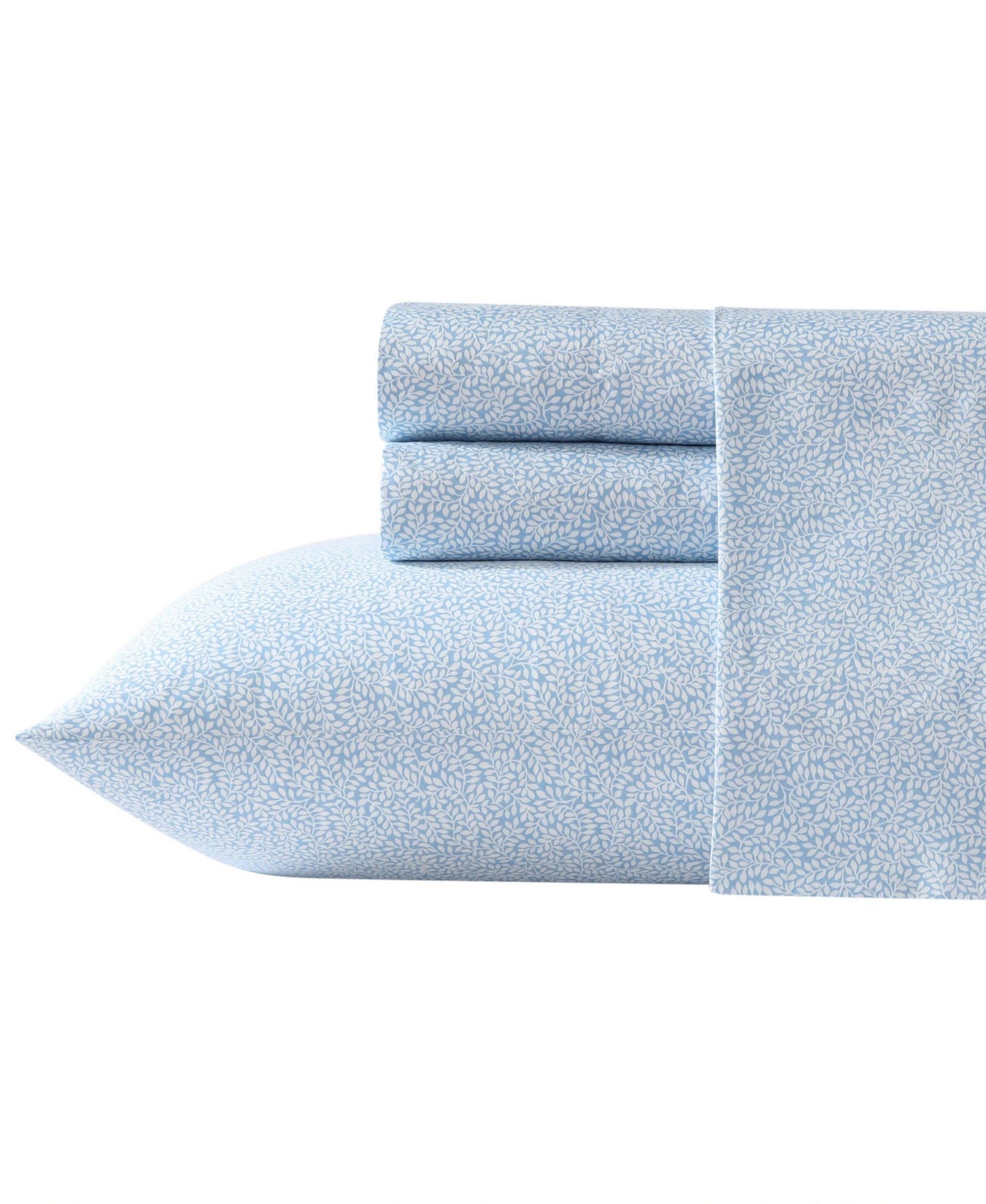 Laura Ashley 300 Thread Count Cotton Sateen 4-Pc. Sheet Set, Queen