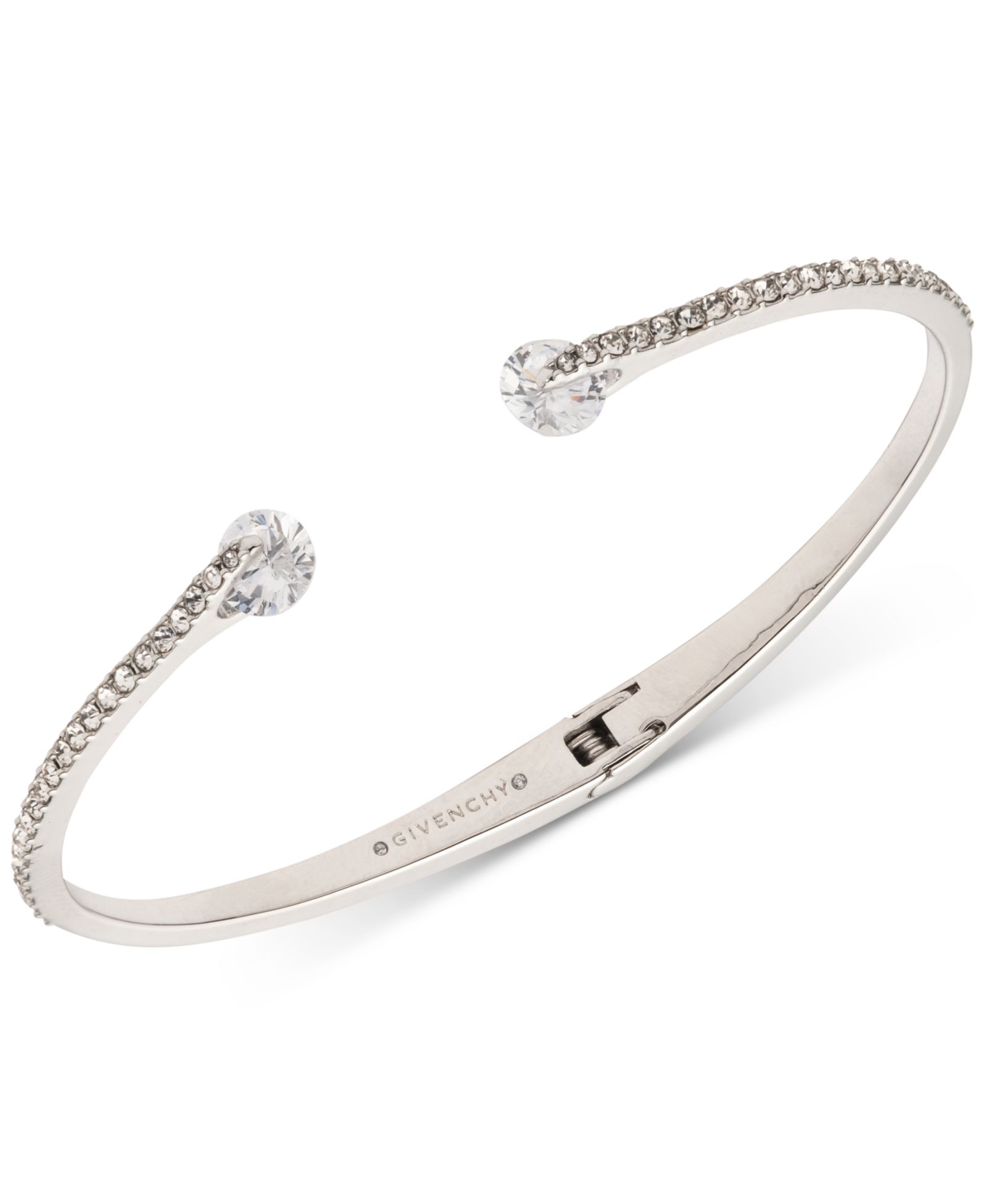 Браслет Givenchy Crystal & Pavé Hinged Bangle