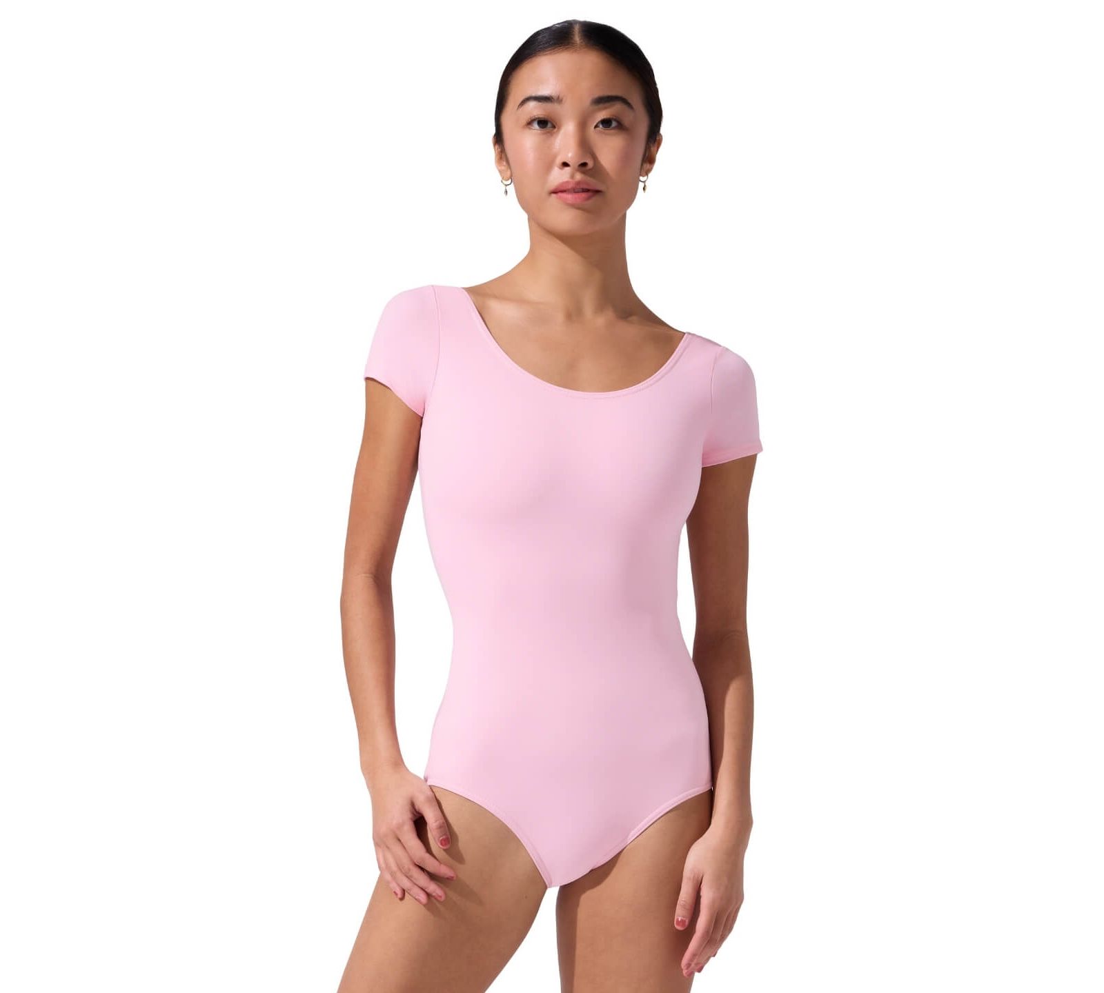 Capezio Женское боди с коротким рукавом