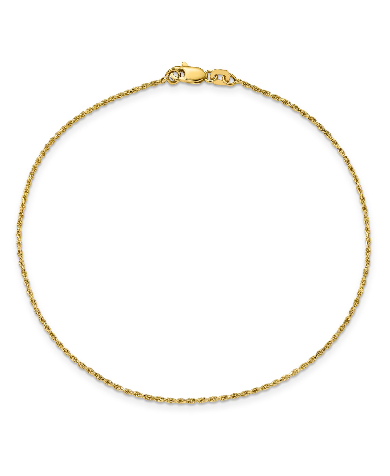 Браслет-анклет с цепочкой из 14k желтого золота