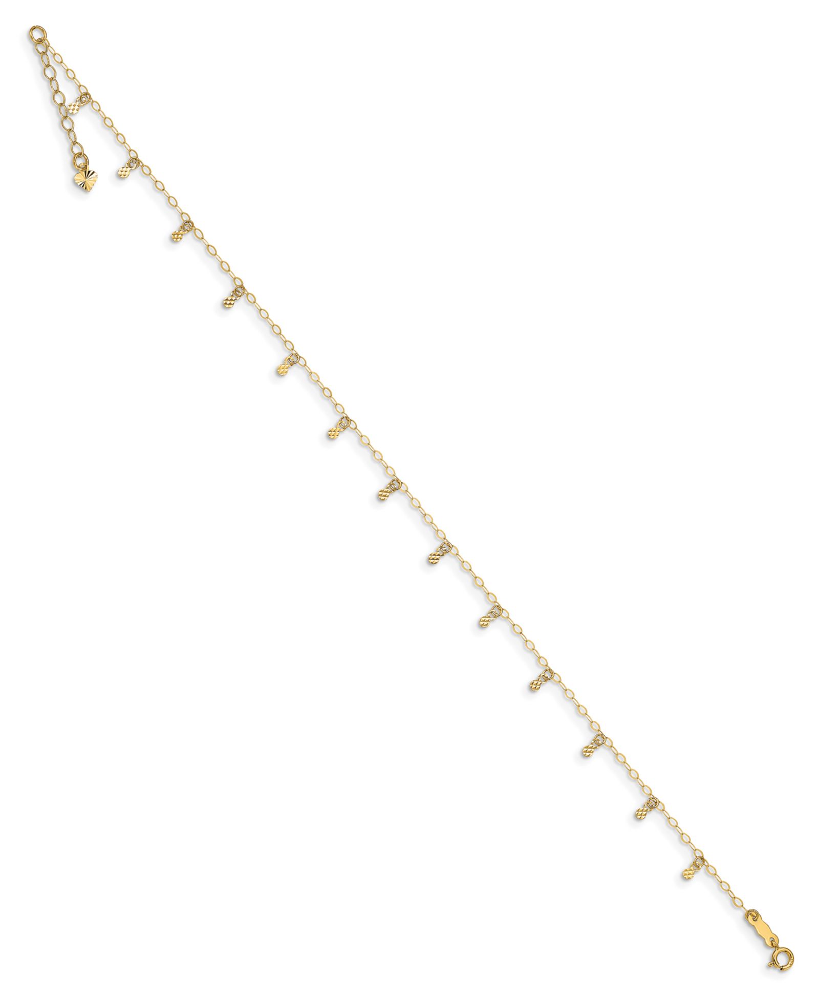 Macy's Dot Charm Anklet в 14k Yellow Gold