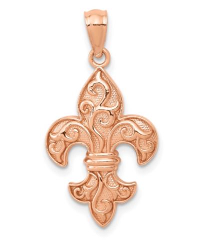 Macy's Подвеска Fleur de lis из розового золота 14k