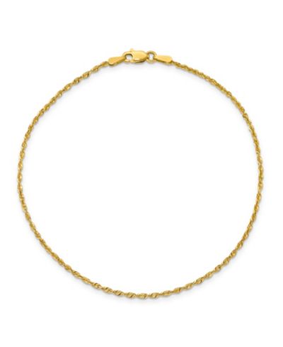 Macy's браслет на ногу цепочка, 14k Yellow Gold
