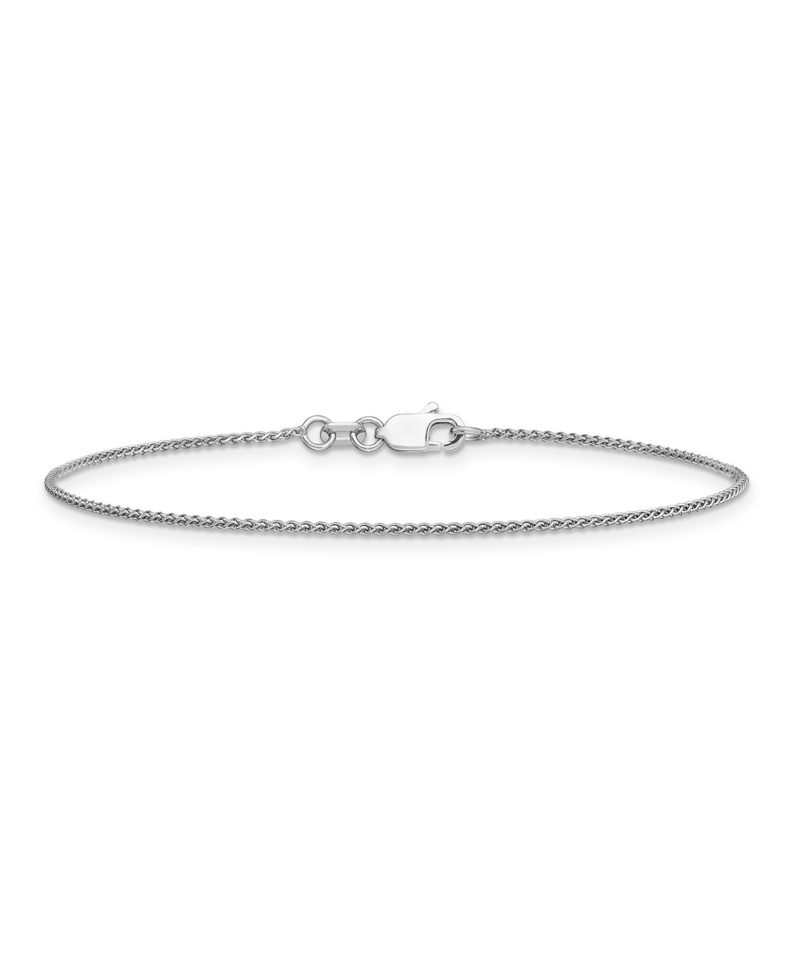 Spiga Anklet Chain in 14k White Gold