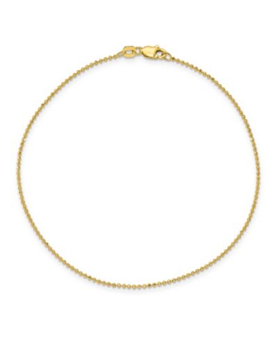 Браслет-анклет Baby Ball Chain из желтого золота 14k