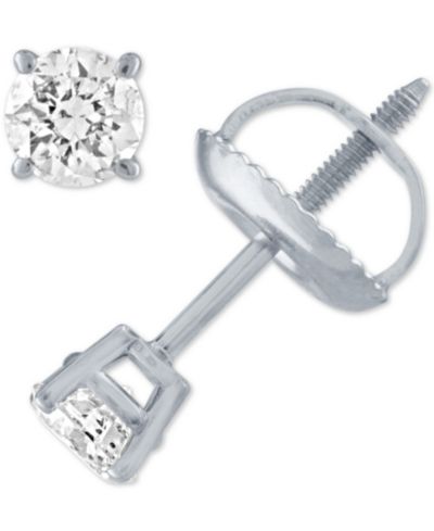 Серьги-гвоздики Diamond Stud Earrings (1/3 ct. t.w.) в 14k White Gold или Yellow Gold