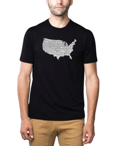 Мужская футболка LA Pop Art Premium Word Art - The Star Spangled Banner
