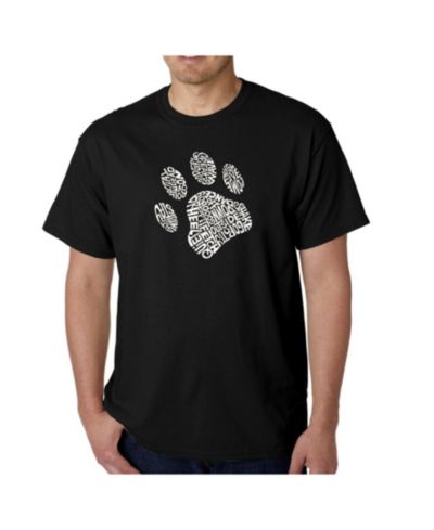 Мужская футболка LA Pop Art Word Art Dog Paw