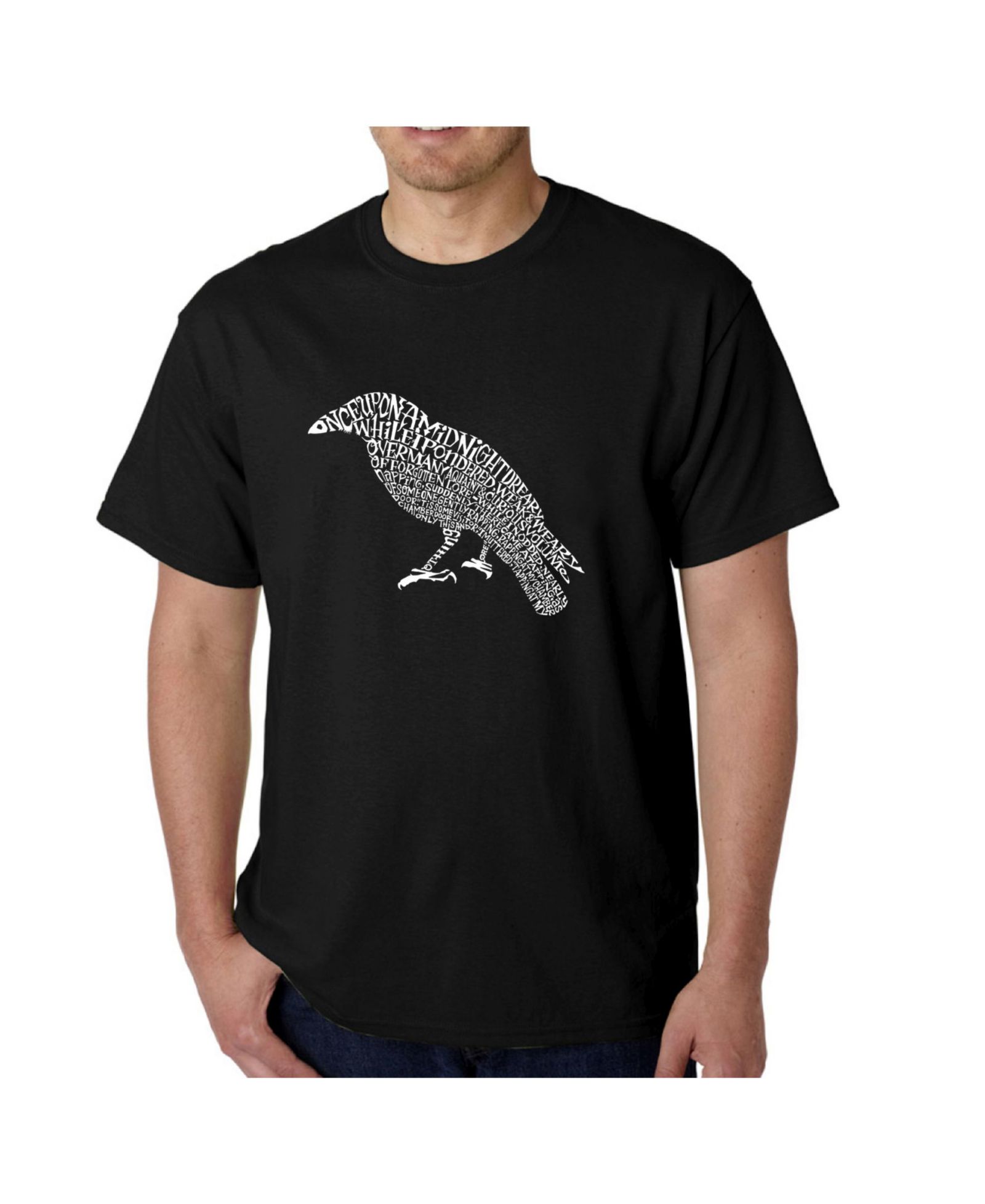 LA Pop Art Men's Word Art T-Shirt - The Raven
