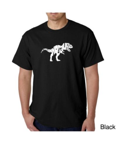 LA Pop Art Men's Word Art T-Shirt - Tyrannosaurus Rex