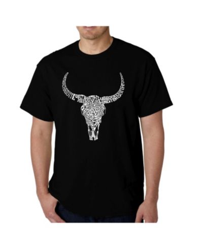 Мужская футболка LA Pop Art Word Art Texas Skull