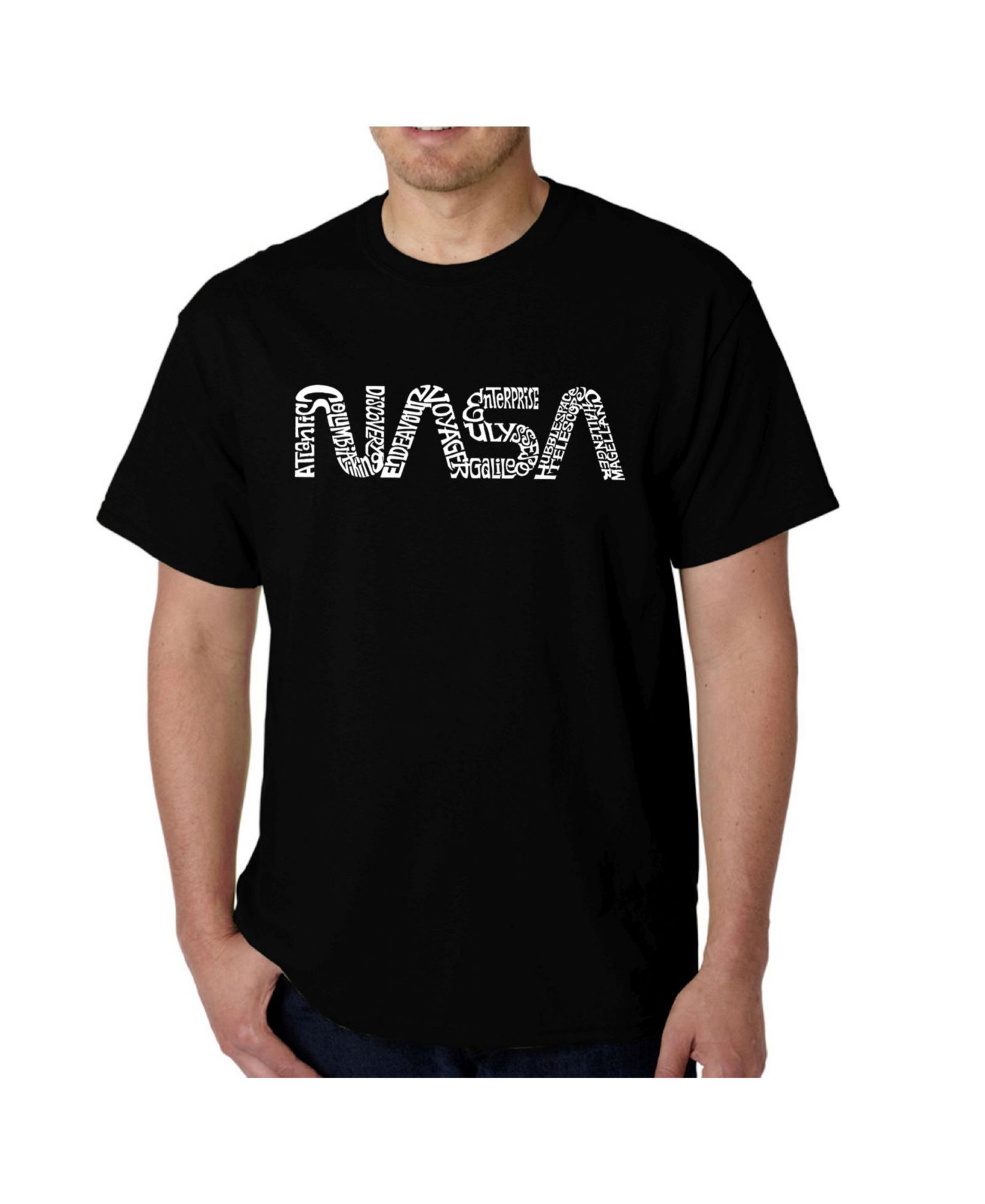 Мужская футболка LA Pop Art Word Art - Worm Nasa