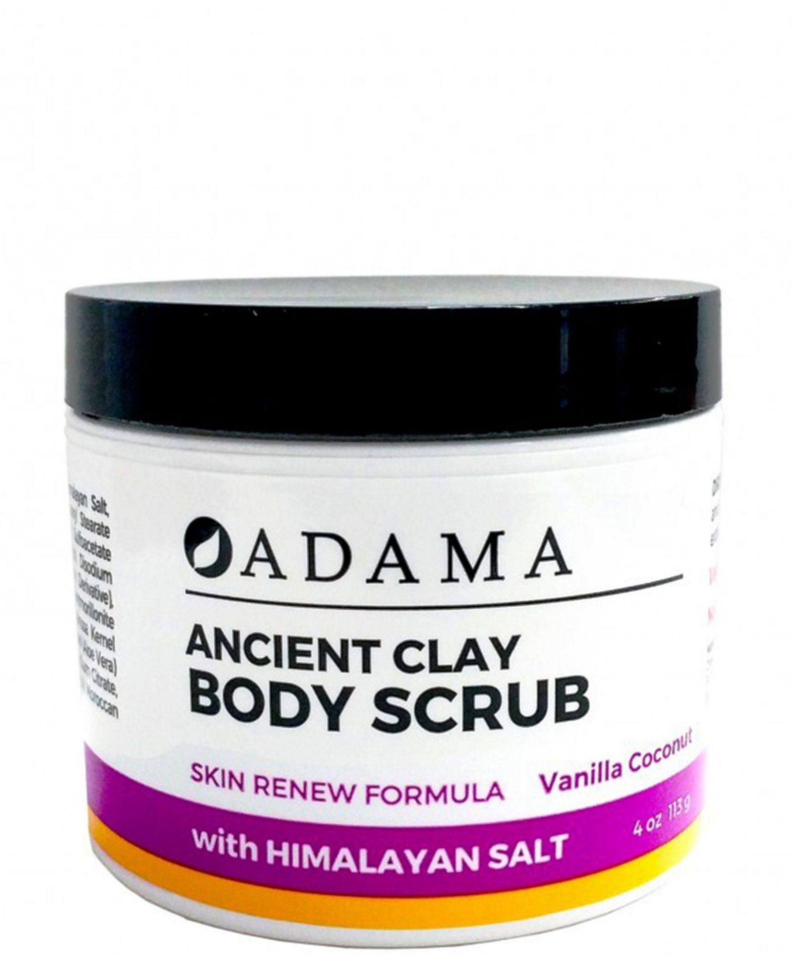 Zion Health Body Scrub with Sea Salt, Vanilla Coconut, 4 oz