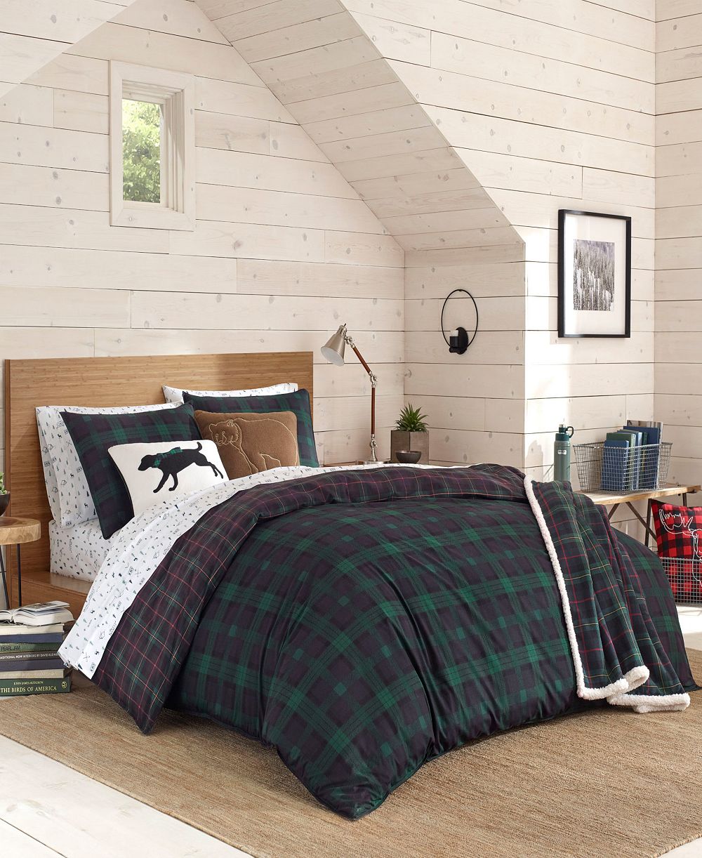 Комплект одеял Eddie Bauer Woodland Tartan Green Twin