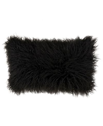 Декоративная подушка Saro Lifestyle Mongolian Faux Fur, 12" x 20"