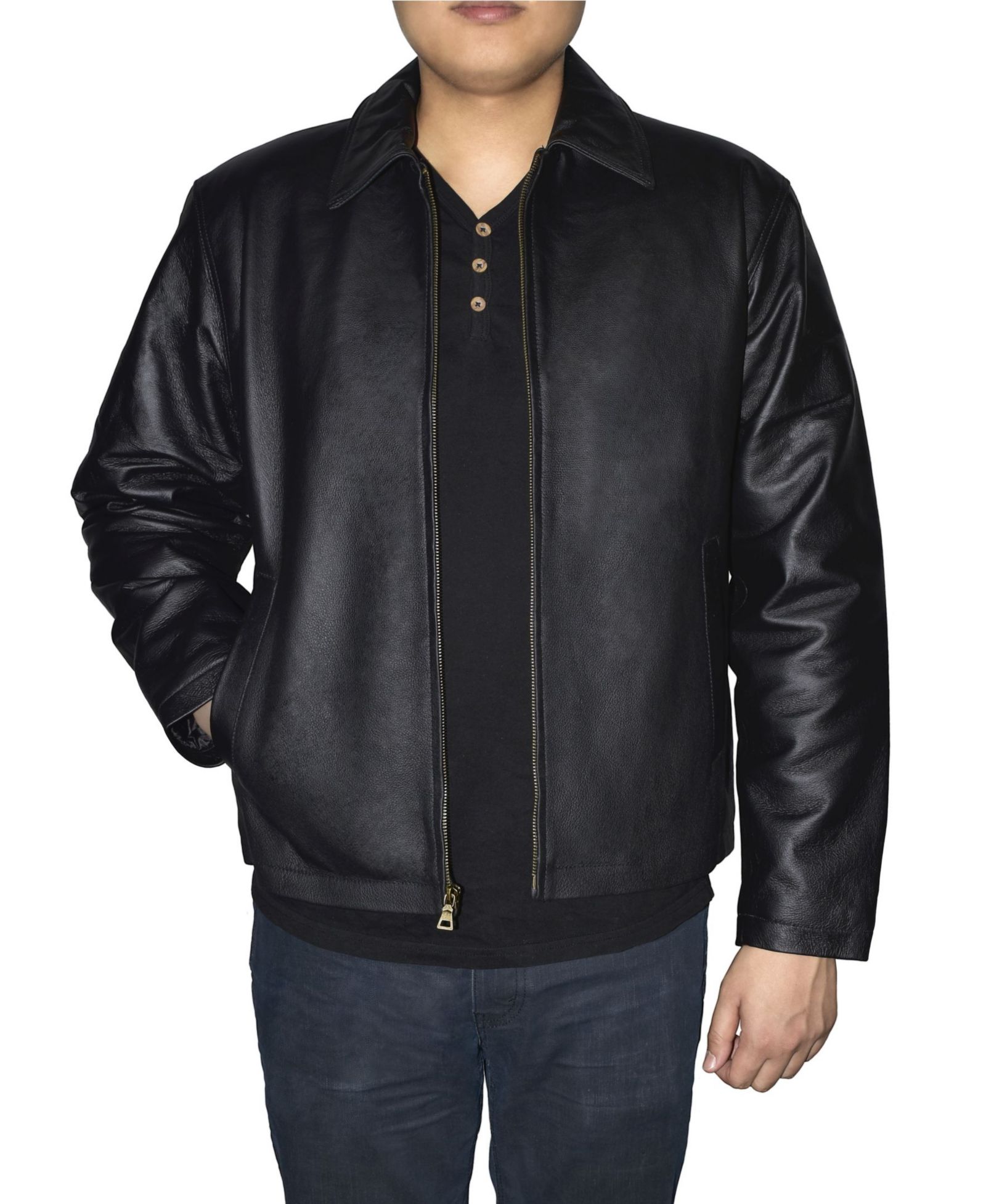 Victory Sportswear Retro Leather Men's Jacket