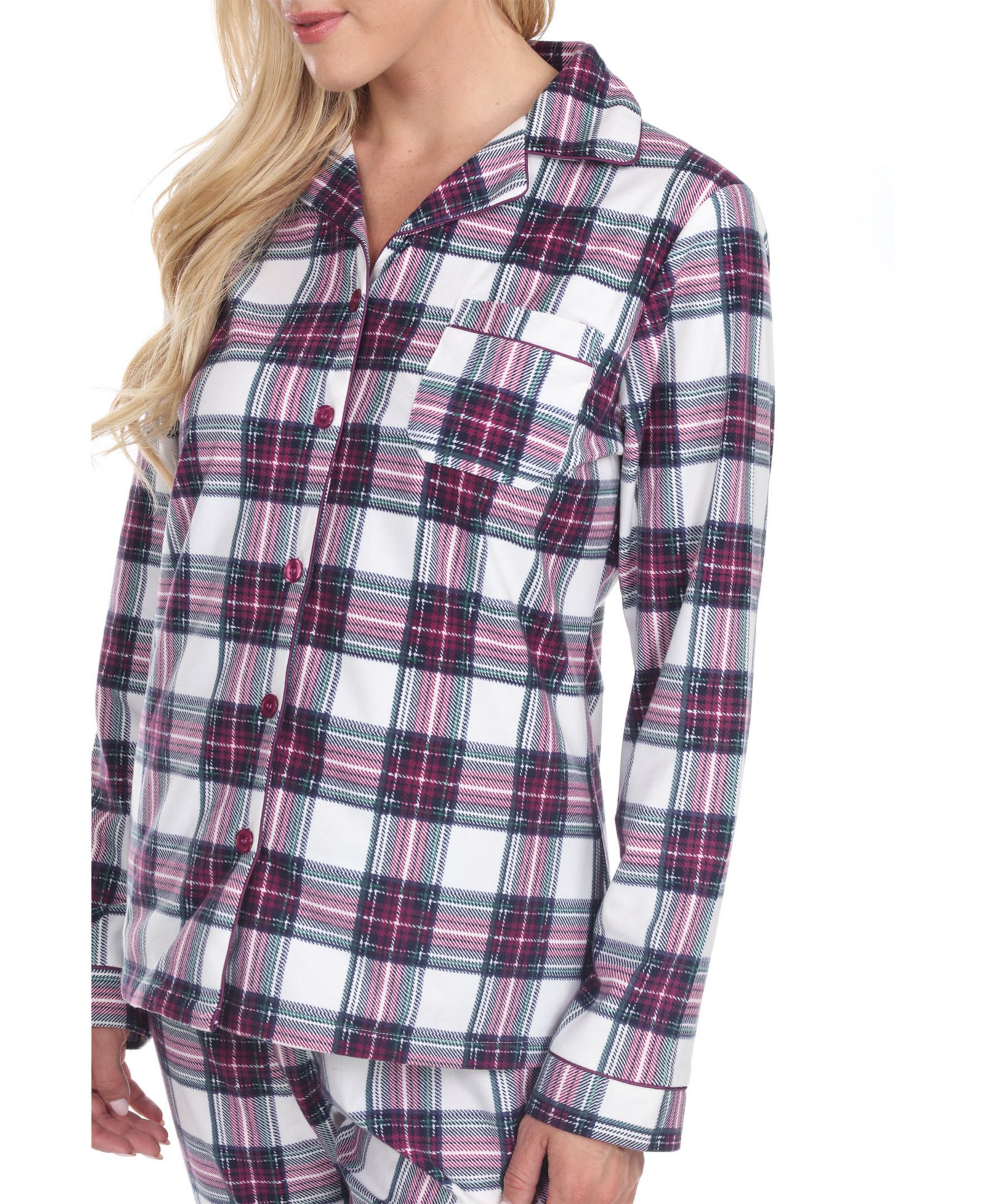 White Mark 3-Piece Cozy Pajama Set