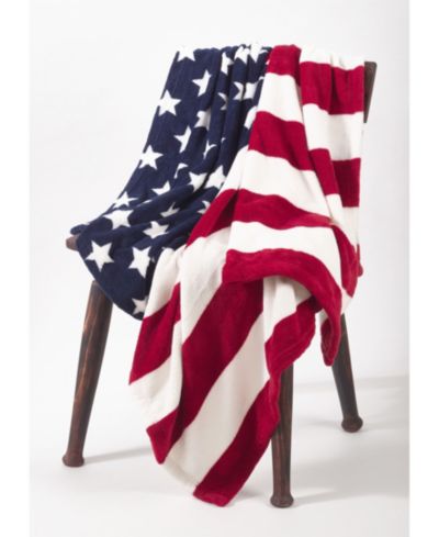 Декоративный плед Saro Lifestyle American Flag Throw, 50" x 60"