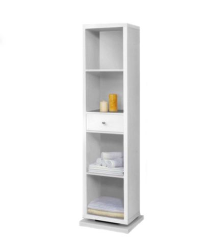Artiva USA Bella Home Deluxe Merlot Full-Length Mirror and Swivel Shelving Unit