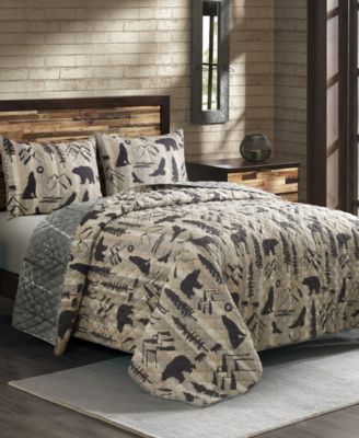 American Heritage Textiles комплект стеганых покрывал Forest, Queen