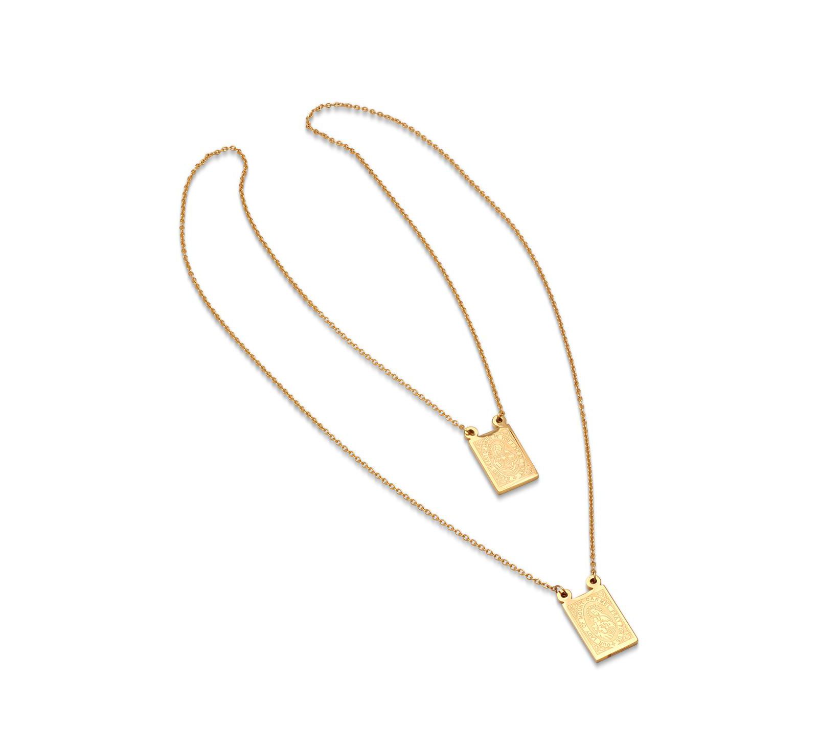 STEELTIME цепочка-реверс с религиозным кулоном, позолоченная, 18k, Мужской