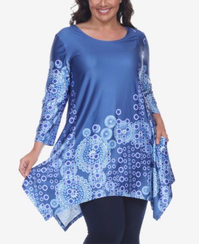 Женский туника White Mark Plus Size Rella с рукавом 3/4